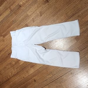 A4 white baseball pants, youth large